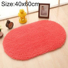 Load image into Gallery viewer, Faux Fur Rug Anti-slip Solid Bath Carpet Kids Room Door Mats Oval  Bedroom Living Room Rugs, 40x60cm, 50x80cm, 60x90cm, 60x120cm, 80x120cm, 80x160cm
