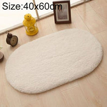 Load image into Gallery viewer, Faux Fur Rug Anti-slip Solid Bath Carpet Kids Room Door Mats Oval  Bedroom Living Room Rugs, 40x60cm, 50x80cm, 60x90cm, 60x120cm, 80x120cm, 80x160cm