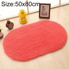Load image into Gallery viewer, Faux Fur Rug Anti-slip Solid Bath Carpet Kids Room Door Mats Oval  Bedroom Living Room Rugs, 40x60cm, 50x80cm, 60x90cm, 60x120cm, 80x120cm, 80x160cm