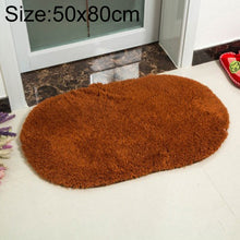 Load image into Gallery viewer, Faux Fur Rug Anti-slip Solid Bath Carpet Kids Room Door Mats Oval  Bedroom Living Room Rugs, 40x60cm, 50x80cm, 60x90cm, 60x120cm, 80x120cm, 80x160cm