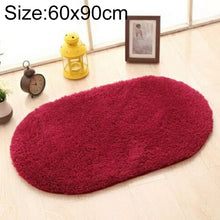 Load image into Gallery viewer, Faux Fur Rug Anti-slip Solid Bath Carpet Kids Room Door Mats Oval  Bedroom Living Room Rugs, 40x60cm, 50x80cm, 60x90cm, 60x120cm, 80x120cm, 80x160cm