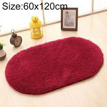 Load image into Gallery viewer, Faux Fur Rug Anti-slip Solid Bath Carpet Kids Room Door Mats Oval  Bedroom Living Room Rugs, 40x60cm, 50x80cm, 60x90cm, 60x120cm, 80x120cm, 80x160cm