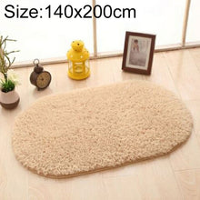 Load image into Gallery viewer, Faux Fur Rug Anti-slip Solid Bath Carpet Kids Room Door Mats Oval  Bedroom Living Room Rugs, 80x200cm, 120x200cm, 140x200cm, 160x230cm