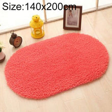 Load image into Gallery viewer, Faux Fur Rug Anti-slip Solid Bath Carpet Kids Room Door Mats Oval  Bedroom Living Room Rugs, 80x200cm, 120x200cm, 140x200cm, 160x230cm