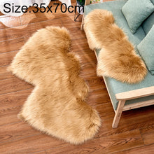 Load image into Gallery viewer, Creative Double Heart Imitation Wool Carpet Sofa Cushion Mat Plush Bedroom Living Room Floor Rugs, 35x70 cm, 60x120cm