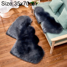 Load image into Gallery viewer, Creative Double Heart Imitation Wool Carpet Sofa Cushion Mat Plush Bedroom Living Room Floor Rugs, 35x70 cm, 60x120cm