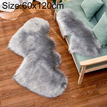 Load image into Gallery viewer, Creative Double Heart Imitation Wool Carpet Sofa Cushion Mat Plush Bedroom Living Room Floor Rugs, 35x70 cm, 60x120cm