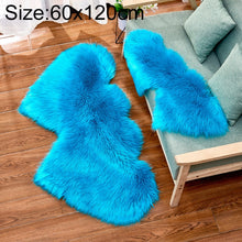 Load image into Gallery viewer, Creative Double Heart Imitation Wool Carpet Sofa Cushion Mat Plush Bedroom Living Room Floor Rugs, 35x70 cm, 60x120cm