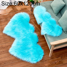 Load image into Gallery viewer, Creative Double Heart Imitation Wool Carpet Sofa Cushion Mat Plush Bedroom Living Room Floor Rugs, 35x70 cm, 60x120cm