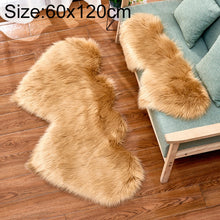 Load image into Gallery viewer, Creative Double Heart Imitation Wool Carpet Sofa Cushion Mat Plush Bedroom Living Room Floor Rugs, 35x70 cm, 60x120cm