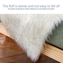 Load image into Gallery viewer, Creative Double Heart Imitation Wool Carpet Sofa Cushion Mat Plush Bedroom Living Room Floor Rugs, 90x180cm