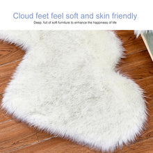 Load image into Gallery viewer, Creative Double Heart Imitation Wool Carpet Sofa Cushion Mat Plush Bedroom Living Room Floor Rugs, 90x180cm