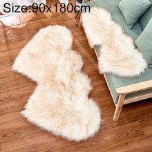 Load image into Gallery viewer, Creative Double Heart Imitation Wool Carpet Sofa Cushion Mat Plush Bedroom Living Room Floor Rugs, 90x180cm
