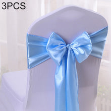 Load image into Gallery viewer, 3 PCS Satin Fabric Chair Bows Wedding Chairs Knot Decoration, TBD0324634801A, TBD0324634801B, TBD0324634801C, TBD0324634801D, TBD0324634801E, TBD0324634801F, TBD0324634801G, TBD0324634801H, TBD0324634801I, TBD0324634801J, TBD0324634801K, TBD0324634801L...