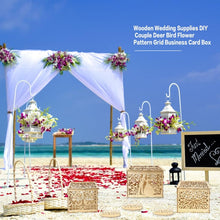 Load image into Gallery viewer, DIY Wooden Beautiful Wedding Card Box Gift Decoration Box, Small, Large
