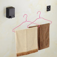 Load image into Gallery viewer, Retractable Indoor And Outdoor Clothes Wall Hanger Magic Drying Rack Balcony Bathroom Invisible Clothesline Wire Rope, Gold, Black