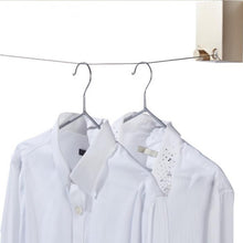 Load image into Gallery viewer, Retractable Indoor And Outdoor Clothes Wall Hanger Magic Drying Rack Balcony Bathroom Invisible Clothesline Wire Rope, Gold, Black