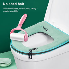 Load image into Gallery viewer, Washable Bathroom Toilet Seat Cover Warmer Soft Cushion Pad Closestool Lid Mat Household Products