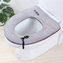 Load image into Gallery viewer, Washable Bathroom Toilet Seat Cover Warmer Soft Cushion Pad Closestool Lid Mat Household Products
