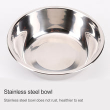 Load image into Gallery viewer, Slow Food Anti-choke Stainless Steel Double Bowl Pet Non-slip Cat Food Bowl, Pink, Blue, Green, White