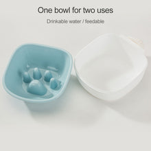 Load image into Gallery viewer, Dog and Cat Anti-choke Feeding Water Hanging Bowl Creative Plastic Pet Bowl, Anti-choke, Footprint