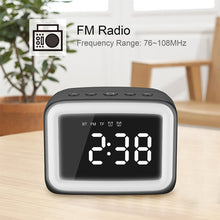 Load image into Gallery viewer, BT-511 Mini LED HD Mirror Bluetooth Speaker, Support 32GB TF Card &amp; 3.5mm AUX &amp; Dual Alarm Clock &amp; Real-time Temperature &amp; Hands-free Calling, White, Pink, Black, Red