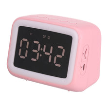 Load image into Gallery viewer, BT-511 Mini LED HD Mirror Bluetooth Speaker, Support 32GB TF Card &amp; 3.5mm AUX &amp; Dual Alarm Clock &amp; Real-time Temperature &amp; Hands-free Calling, White, Pink, Black, Red