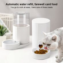 Load image into Gallery viewer, Cat Automatic Water Dispenser Drinking Water Bowl Dog Feeder, Drinking Fountain, Feeder, Drinking Fountain + Feeder