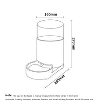 Load image into Gallery viewer, Cat Automatic Water Dispenser Drinking Water Bowl Dog Feeder, Drinking Fountain, Feeder, Drinking Fountain + Feeder