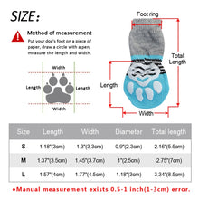 Load image into Gallery viewer, 4pcs /Set  Pet Dog Puppy Cat Shoes Slippers Non-Slip Socks Pet Cute Indoor for Small Dogs Cats Snow Boots Socks, S, M, L