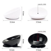 Load image into Gallery viewer, Pet Dog Ceramic Universal Non-slip Food Bowl Feeder, White Bowl + Orange Mat, White Bowl + Red Mat, Black Bowl + Black Mat