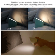 Load image into Gallery viewer, Simple Home Creative Multi-function Charging Stepless Dimming Alarm Clock Night Light, White, Pink, Gray