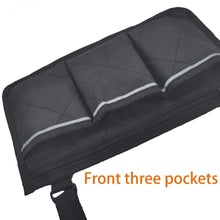 Load image into Gallery viewer, Walking Aid Wheelchair Armrest Side Storage Bag Car Storage Hanging Bag, Purple, Black, Brown, Red Wine, Dark Blue