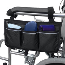 Load image into Gallery viewer, Walking Aid Wheelchair Armrest Side Storage Bag Car Storage Hanging Bag, Purple, Black, Brown, Red Wine, Dark Blue