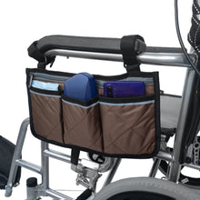 Load image into Gallery viewer, Walking Aid Wheelchair Armrest Side Storage Bag Car Storage Hanging Bag, Purple, Black, Brown, Red Wine, Dark Blue