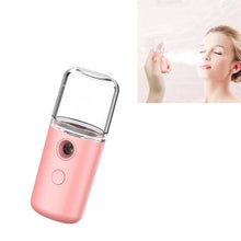 Load image into Gallery viewer, Facial Hydration Instrument Air Humidifier USB Beauty Cold Spray Instrument Auto Alcohol Disinfection Spayer, White, Pink, Green, Yellow
