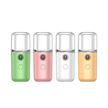 Load image into Gallery viewer, Facial Hydration Instrument Air Humidifier USB Beauty Cold Spray Instrument Auto Alcohol Disinfection Spayer, White, Pink, Green, Yellow