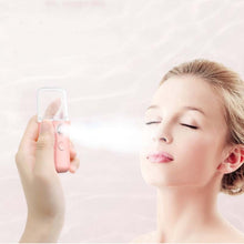 Load image into Gallery viewer, Facial Hydration Instrument Air Humidifier USB Beauty Cold Spray Instrument Auto Alcohol Disinfection Spayer, White, Pink, Green, Yellow