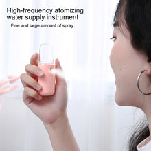 Load image into Gallery viewer, Facial Hydration Instrument Air Humidifier USB Beauty Cold Spray Instrument Auto Alcohol Disinfection Spayer, White, Pink, Green, Yellow
