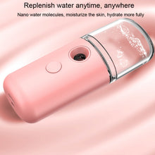 Load image into Gallery viewer, Facial Hydration Instrument Air Humidifier USB Beauty Cold Spray Instrument Auto Alcohol Disinfection Spayer, White, Pink, Green, Yellow