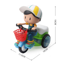 Load image into Gallery viewer, Electric Universal Stunt Tricycle Rotating Cartoon Toy Car with Light Music, Random Color Delivery, Boy, Girl