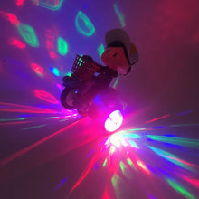 Load image into Gallery viewer, Electric Universal Stunt Tricycle Rotating Cartoon Toy Car with Light Music, Random Color Delivery, Boy, Girl