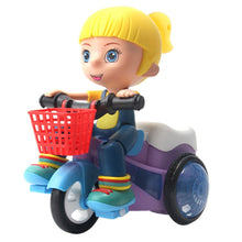 Load image into Gallery viewer, Electric Universal Stunt Tricycle Rotating Cartoon Toy Car with Light Music, Random Color Delivery, Boy, Girl
