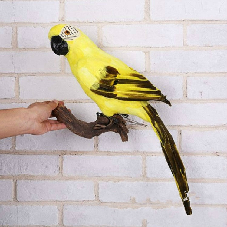 45CM Simulation Parrot Simulation Bird Macaw Foam Feather Parrot Sen Gardening Decoration