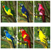 Load image into Gallery viewer, 45CM Simulation Parrot Simulation Bird Macaw Foam Feather Parrot Sen Gardening Decoration