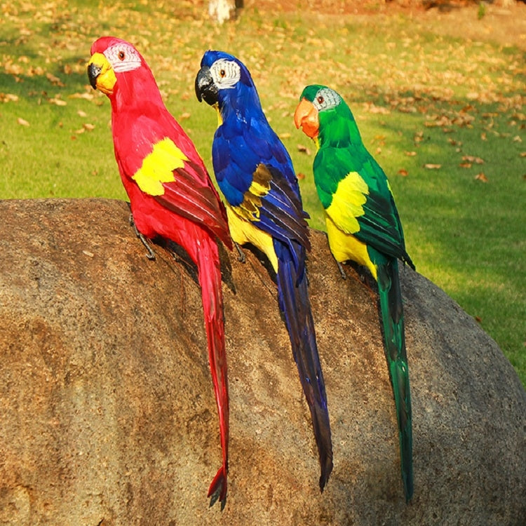 45CM Simulation Parrot Simulation Bird Macaw Foam Feather Parrot Sen Gardening Decoration