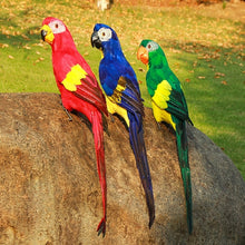 Load image into Gallery viewer, 45CM Simulation Parrot Simulation Bird Macaw Foam Feather Parrot Sen Gardening Decoration