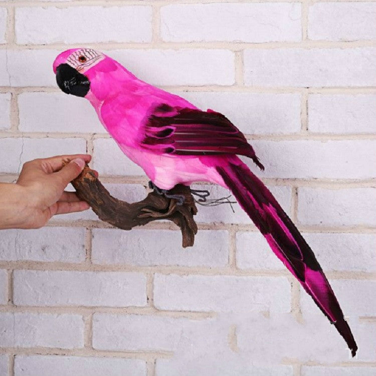 45CM Simulation Parrot Simulation Bird Macaw Foam Feather Parrot Sen Gardening Decoration
