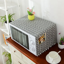 Load image into Gallery viewer, Cotton Linen Universal Microwave Oven Dustproof Storage Cover, 30x90cm