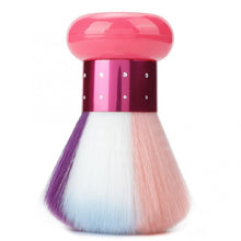 Load image into Gallery viewer, Soft Fur Mushroom Dust Brush Round Handle Soft Fur Clean Nail Brush